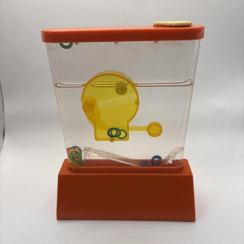 TOMY Waterful Mouthful 1976 Ring Toss Water Game PAC-Man Made In Japan Works